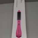 Aima Beauty One Step Hair Dryer & Volumizing Hot Air Brush, Ceramic Straightener Brush, Curler & Hot Comb 4 in 1 Salon Ionic Hair Brush, Rose Pink