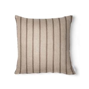 Brown Pillow With Stripes, 20"x20"