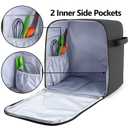 Luxja Dust Cover Compatible with 4.5-Quart and 5-Quart KitchenAid Mixers (with a Bottom Padding Pad), Dust Cover (Clear Front Panel) for Stand Mixers and Extra Accessories, Black (Patented Design)