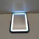 Rechargeable LED Vanity Mirror with Lights, 7"x10" Black Makeup Mirror with Lights, 3-Color Lighting, for Dorm, Livingroom, Gifts for Women