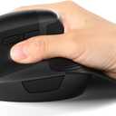 seenda Ergonomic Mouse Rechargeable, 2.4G USB & Type C Vertical Wireless Ergo Mouse with Instant Desktop Return Key, Quiet Click, Palm Rest, Anti-Slip Optical Mice for Mac OS, Windows PC Laptops