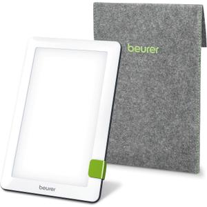 Beurer TL30 Portable Daylight Lamp- UV-Free 10,000 Lux LED Bright White Light Therapy for Home, Travel, & Office Lighting