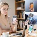 for iPhone 14 Case Clear Magnetic, Compatible with MagSafe, Ocean Marine Animals Pattern, Slim Shockproof Camera Lens Protection Phone Case for Women Men 6.1" - Pink