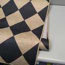 Lahome Colette Checkered Easy Jute Runner Rug, 2x8 Hallway Kitchen Runner Rug Non Slip Washable Outdoor Carpet for Entryway Indoor, Checkerboard Black Indoor Outdoor Carpet for Hallway 8ft Entry 2'6" x 8' (Runner), Black/Checkerboard -2
