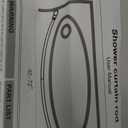 Bonpally Curved Shower Curtain Rod 40-72 Inches Adjustable, Aluminum Rustproof Shower Rod, Curved Shower Rods for Bathroom, Bathtub, Stall, Black, Need to Drill