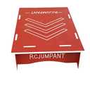 Skateboard & Bike Ramp,RC Car & Dirt Bike Jump Ramp– Heavy-Duty BMX, Scooter – 3 Sizes, Portable, Non-Slip– Easy Assembly, No Tools Needed (Red, 42.9 "L x 23.3" W x 11.7 "H)