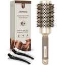 AIMIKE Round Brush for Blow Out, Medium Round Hair Brush Nano Thermal Ceramic & Ionic Tech, for Blow Drying & Styling, Curling and Shine - 2.9 inch Barrel w/Boar Bristles  43mm-1.7 Inch (2.9 Inch with Bristles)