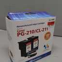 Remanufactured Inkjet Cartridges Replaces Canon PG-210/CL-211,One Black & One Color Cartridge