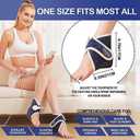 JOBYNA 2 Pack Heated Ankle Wrap for Ankle Pain Relief, Deep-Penetrating Electric Feet Warmers for Women and Men, 86-158 & Auto Shut Off