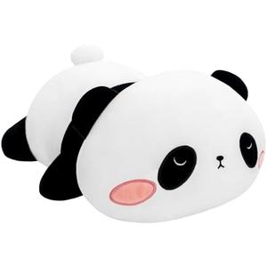 SQEQE Weighted Panda Plush, Weighted Panda Stuffed Animal, Cute Plushies Soft Bear Pillow Toy Gift for Kids Adults 23.6 Inch, 3.1 Lbs