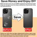 16 Pro Max Back Glass Replacement for iPhone 16 Pro Max Rear Back Cover Glass Waterproof and Camera Lens+Professional Repair Tool Kit (Black Titanium)