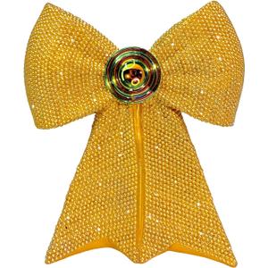 Gold Bow Glitter Vase  3-in-1 Flower Planter, Makeup Brush Holder & Desk Decor for Vanity, Bedroom or Gift