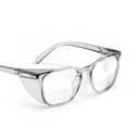 Stoggles Square Z87.1 Certified Polycarbonate Safety Glasses, Scratch & Shatter-Proof, Blue-Light & UV Blocking Lens, Top & Side Shields, Anti-Fog Dip Coated, Durable, Protective & Stylish Eyewear (Medium, Charcoal)