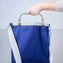 VILLCASE 5.90 Inch Metal Purse Frame with U-Shaped Carry Handle Durable Kiss Lock Clasp for DIY Handmade Clutch Coin Purse and Small Tote Bag Making Supplies