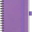 BEZEND Pocket Planner 2026-2027 Weekly and Monthly (3.5" x 6") 18 Months Small Academic Calendar (Jul 26-Dec 27) for Students, Work & Home, Storage Pocket, Spiral PU Leather Softcover -Lavender