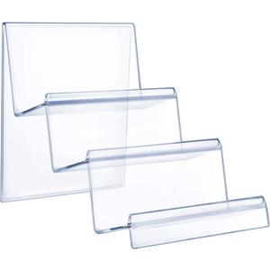 DOITOOL Clear Acrylic Purse Display Stand Holder Wallet Stand 3 Tier Handbag Purse Display Stand Glasses Holder Jewelry Display Riser Shelf for Home Decoration and Organizer