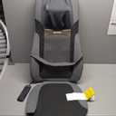 HoMedics Back Massager with Heat, Shiatsu Elite II Heated Neck and Back Massage Cushion. 3 Different Massage Styles and 3 Massage Zones. Comes with Controller and Chair Straps (1 Count (Pack of 1), Grey)