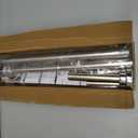 Mcrbeay Shower Curtain Rod, 1" Diameter Heavy Duty Tension Shower Rod, Non Slip Adjustable 28-102 inch No Drilling Shower Curtain Rods Spring Tension For Bathroom, Shower Stall, No Rust, Silver