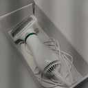 2-in-1 Dog Dryer with Slicker Brush for Small Dogs and Cats, Pet Hair Dryer, Dog Blow Dryer for Grooming with 300 Watts, 75-85 dB, Adjustable Temperature, Overheat Protection