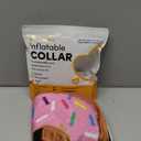 BENCMATE Inflatable Dog Cone Collar Alternative, Soft Dog Cone for Small Medium Large Dogs and Cats, Neck Recovery ECollar Donut Collar After Surgery (Medium, Donut-Strawberry)