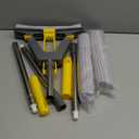 Masthome Sponge Mop,Roller Sponge Mop with 3 Absorbent PVA Mop Refills,Self Squeeze Sponge Mops and Stainless Steel Handle,PVA Sponge Mops for Floor Cleaning (Yellow)