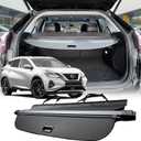 Cargo Cover Compatible with Nissan Murano Platinum SL SV S 2024 2023 2022 2021-2015,Carbon Fiber Texture Retractable Trunk Cover Organizer Security Shielding Shade Tonneau Cover