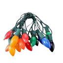 String of Ul Certification C9 Colored Lights for Garden Lawn Outdoor, 196.9''/5m