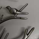 Jewelry Tree Necklace Earring Holder Modern Cute Bird Jewelry Stand for Women Girls Teen Silver