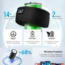 MUSICOZY Sleep Headphones Bluetooth 5.4 Headband, Sports Wireless Earphones Sweat Resistant Earbuds Sleeping Headphone with Ultra-Thin HD Stereo Speaker for Workout Running Cool Gadgets Unique Gifts