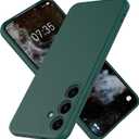 Silicone Case for Samsung Galaxy S25, Durable and Stylish Drop Tested Soft Silicone Gel Rubber Slim Fit Shockproof Protection Phone Cover for Samsung Galaxy S25 (Dark Green)