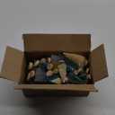 30Pcs Mini Christmas Trees - Artificial Christmas Tree Bottle Brush Trees with 5 Sizes, Snow Trees with Wooden Base for Christmas Party Home Table Craft Decor (GrassGreen+Green+White)