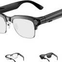 TOOBUR AI Smart Glasses with 8MP Camera, 1080P Anti-Shake HD Video, 2 Pairs of len, Real-Time Translation & Voice Assistant, Bluetooth Calls & Open-Ear Audio for Vlogging, Travel & Meetings