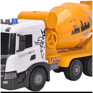 Smart BeBe Official Licensed Scania Friction Toy Crane Truck Extra Large Friction Truck with Crane Function Lights and Sounds Friction Toy Truck for Kids