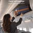 Kono Carry On Luggage 22x14x9 Airline Approved Suitcase, Navy, Carry-On 20-Inch