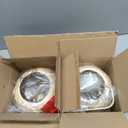 Gold Battery Operated Wall Sconces Set of 2 with Remote, Rechargeable Rattan Battery Powered Wall Lights/Lamps, Wireless Boho Lighting Fixtures for Bedroom Farmhouse, 15 Colors Dimmable,8''