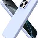 ORNARTO Compatible with iPhone 16 Pro Case 6.3", Slim Liquid Silicone 3 Layers Soft Gel Rubber Shockproof Protective Cover with Anti-Scratch Microfiber Lining-Baby Blue