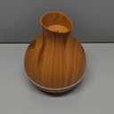 BZseed Aromatherapy Essential Oil Diffuser 550ml 12 Hours Wood Grain Aroma Diffuser with Timer Cool Mist Humidifier for Large Room, Home, Baby Bedroom, Waterless Auto Shut-off,7 Colors Lights Changing (Brown)
