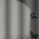 Mayfair Padded Toilet Seat with Chrome Hinges, Soft Vinyl over Wood Core Seat, Made in USA, Round, White (Elongated)