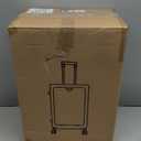 VentureVault Carry On Luggage 22x14x9 Airline Approved Aluminum Frame, 20 Inch Hard Shell Carry On Luggage, Suitcase Carry-on Zipper less Luggage, TSA Approved (White)