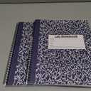 Affrolling 2 Pack Carbonless Lab Notebook Carbon Copy 8.5'' x 11'' 50 Set of Pages 100 Pages Total Laboratory Engineering Chemistry Computation Notebook Science Grid Total Coil Binding(Blue and White)