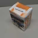 Portable Air Pump for Car Tires, 150 PSI Tire Inflator Cordless with LED Light, Auto Shut-off Air Compressor Bike Tire Pumps with Pressure Gauge for Car Bicycle Motorcycle Ball, Gifts for Men & Women (Black&orange)