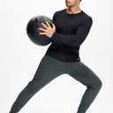 Men's Athletic Joggers Sweatpants with Zipper Pockets Running Gym Track Workout Pants for Men (Medium, Carbon Gray)