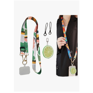 Brand: ELVRLA
Beautiful Art Crossbody Phone Lanyard, Adjustable Phone Rope Strap for Wallet Phone Case ID Badge +Fruit Keychain