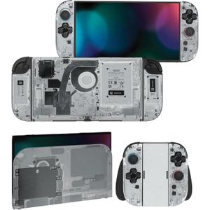 PlayVital for Nintendo Switch 2 Skin Full Set (2-Pack) - Protective Vinyl Decal Stickers for Switch 2 Console, Joycons, Handle Grips & Dock | No Residue, Anti-Scratch - X Tear Down