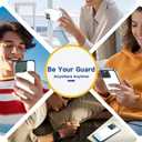 Mobile Phone Protection Sticker,Protecting Your Phone,Neutralize Harm,an Essential for Family Health,Compatible with 15 (White)