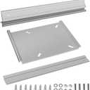 Boat Seat Pedestal Base Slider SP-15900 Tilt-N-Slide Mounting Plate Set for Bench Style Seats, Bench Style Seat Plate on 15-Inch RailsHeavy-Duty Aluminum Boat Seat Pedestal Base