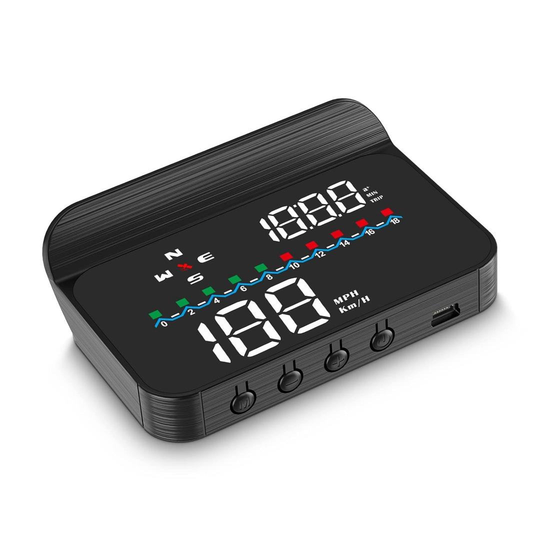 M19 Heads Up Display for Cars, GPS Digital Speedometer with Speed MPH, Windshield Projection for All Vehicles