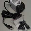 Pond Pumps 880GPH Submersible Water Pump with 10ft long cord for Fountains, Hydroponics, Ponds, Aquariums & More