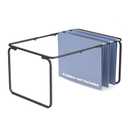 Vanulee Hanging File Folder Frame,Legal/Letter Size,Adjustable Length 16-25 inches,12.598" W 9.45" H, Hanging Folders Holder for Desktop Organizer and Metal Rail in Filing Cabinet Drawer,1 Set