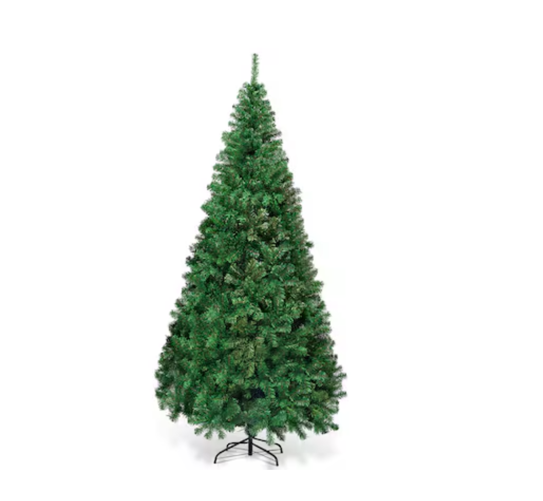  7ft Artificial PVC Christmas Tree W/Stand Holiday Season Indoor & Outdoor, Green
